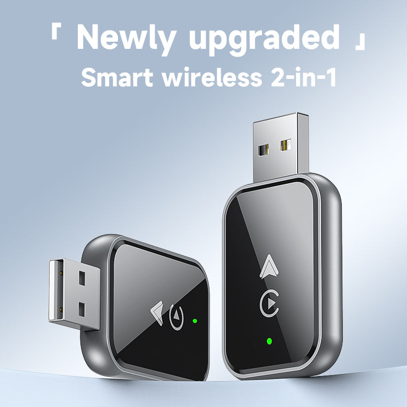 2-in-1 Wireless CarPlay/AndroidAuto Adapter