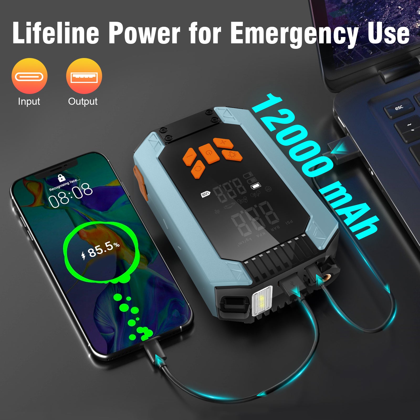 Car Battery Jump Starter