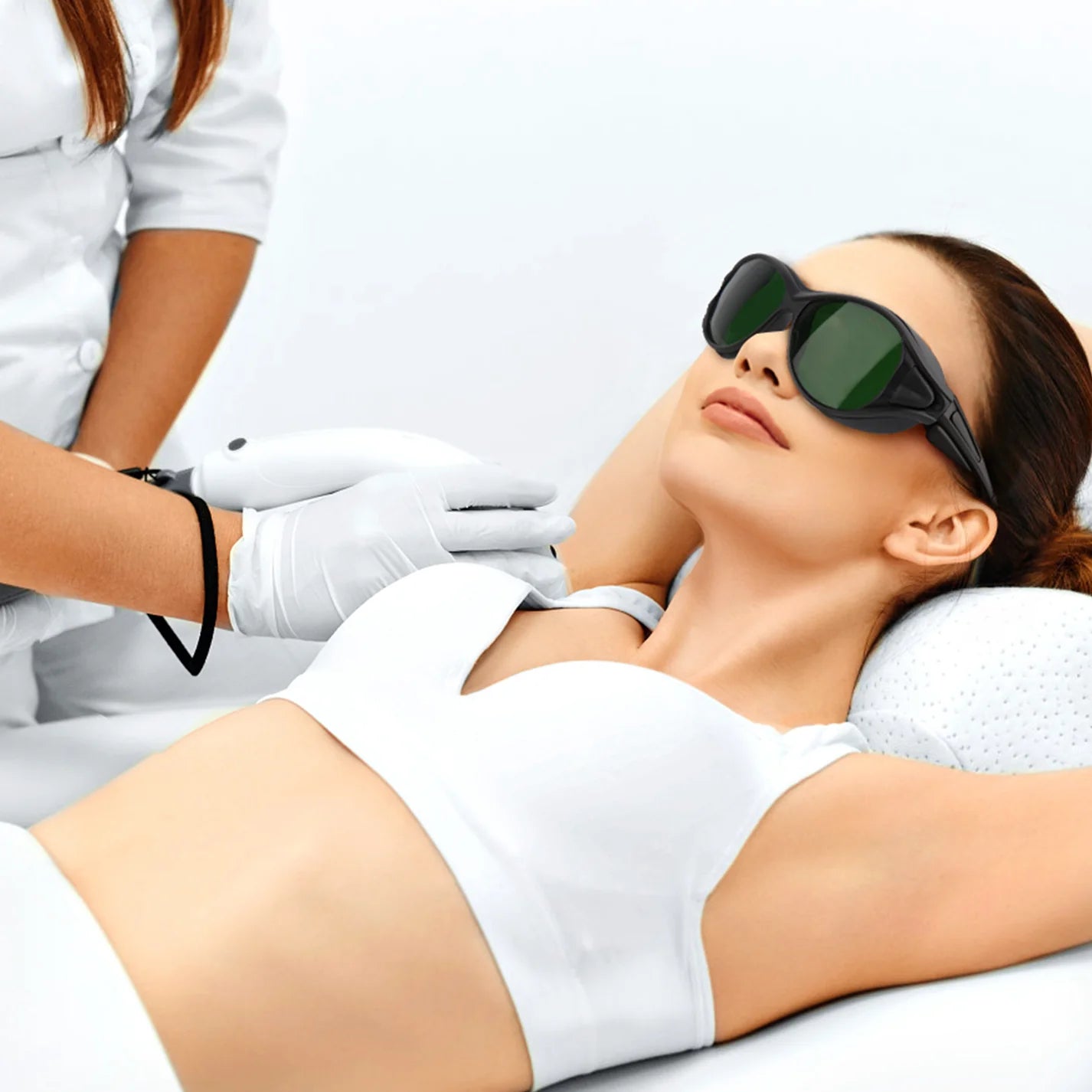 Red Light Therapy Glasses, Eyes Protection for Tanning Goggles