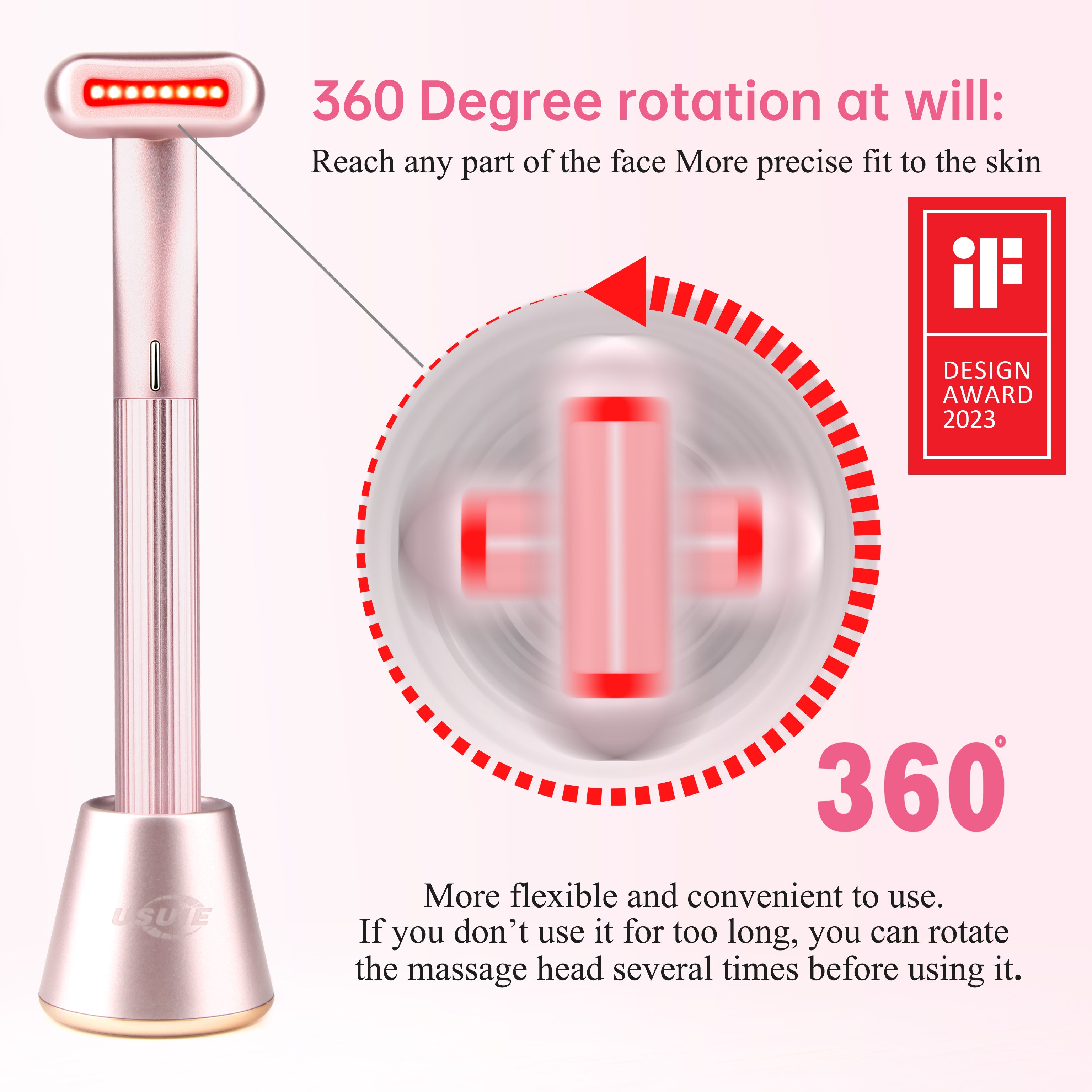 Usuie Red Light Therapy Skincare Wand