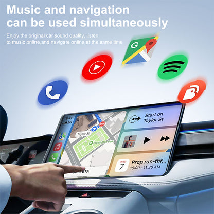 Wireless CarPlay Adapter for iPhone, Convert Wired to Wireless Apple CarPlay Adapter, Mini Size with Extension