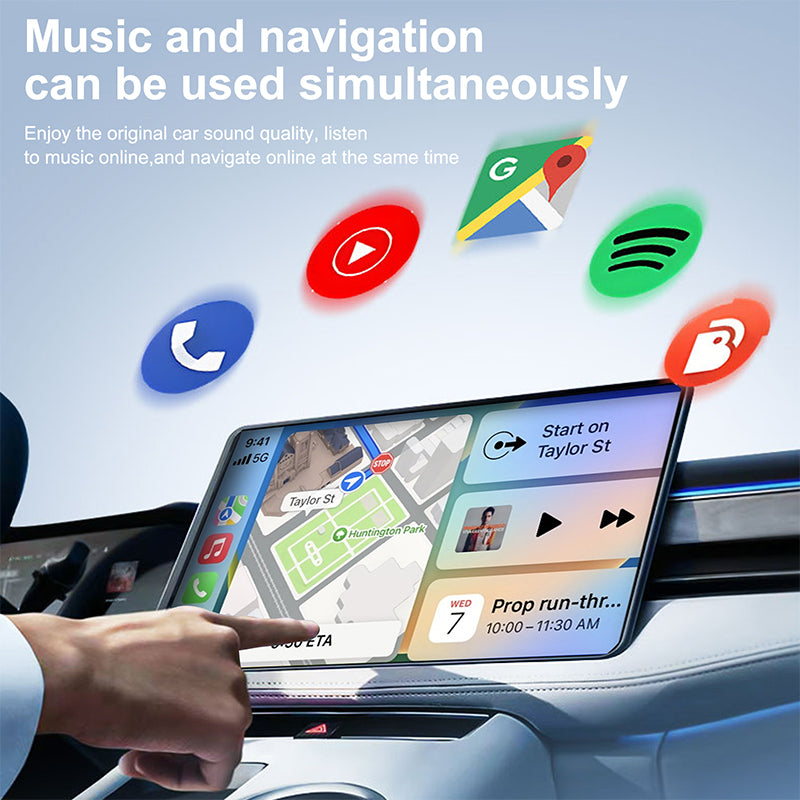 Wireless CarPlay Adapter for iPhone, Convert Wired to Wireless Apple CarPlay Adapter, Mini Size with Extension