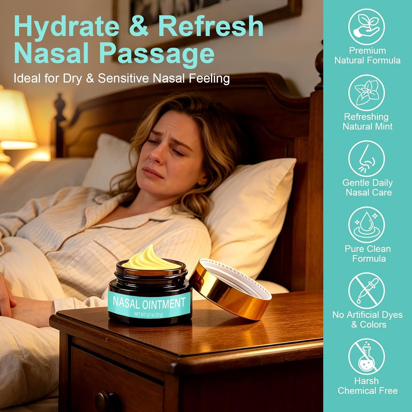 Instant Cooling Nasal Moisturizer Dry Nose
